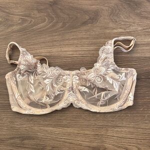 Soma Sensuous Lace Embroidered Bra - Cream